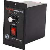 Asixxsix DC Motor Speed Controller, AC 110V Input DC 90V Output Motor Speed Controller Switch Forward Reverse Electric Speed Regulator for Permanent Magnet DC Motor (500W)
