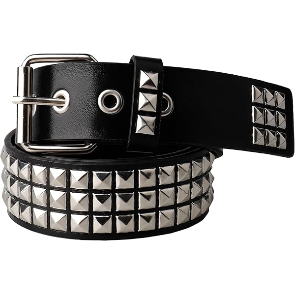 Amazon.com: HMZT Black Belts for Women Men Studded Belt Y2K Emo