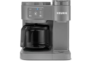 GENERIC KeurigK K-Duo Essentials, Hot & Iced Single-Serve KCup Pod Coffee Maker & Carafe, With 72oz Reservoir & Brew Over ice, Compact (Moonlight Gray)