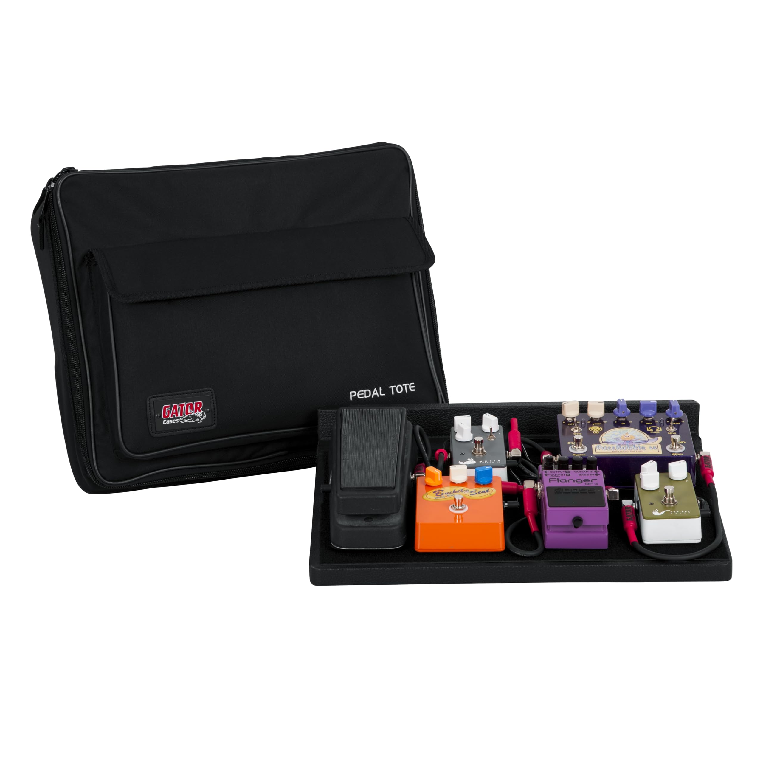 Gator 18x12 inches Wood Pedal Board with Nylon Carry Bag - Black