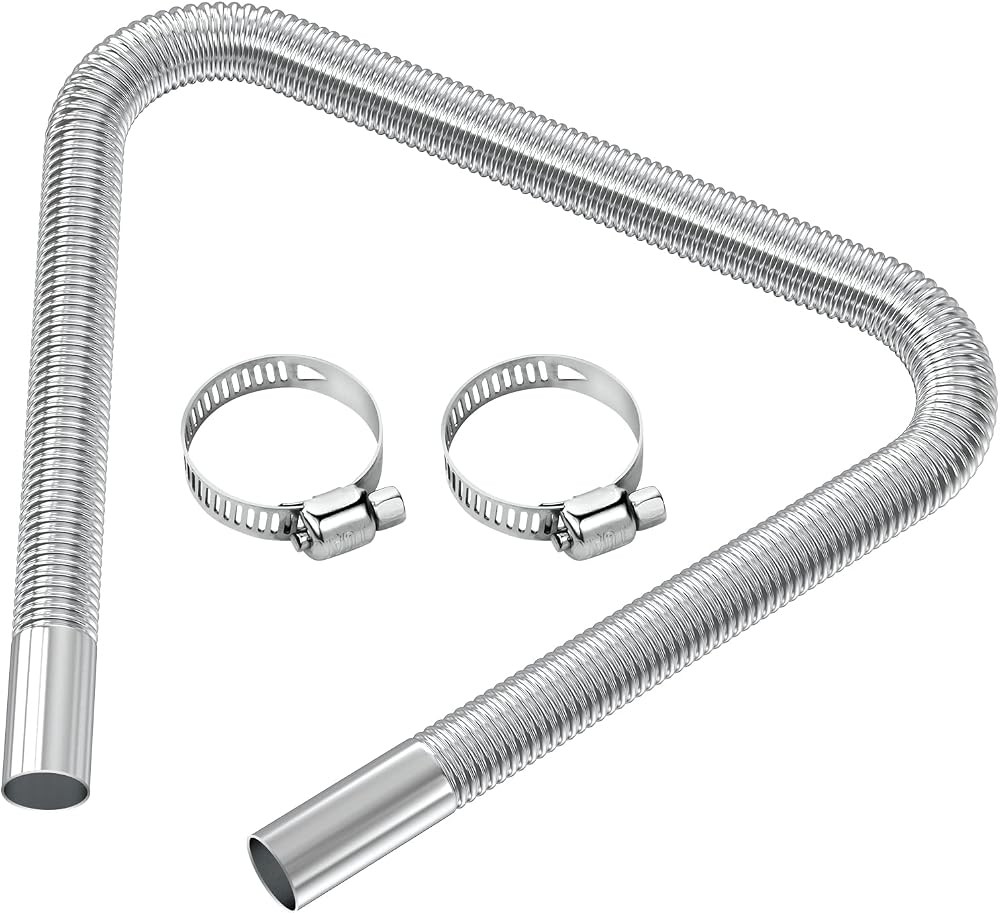 URAQT 25mm Stainless Steel Parking Heater Exhaust Pipe 120cm
