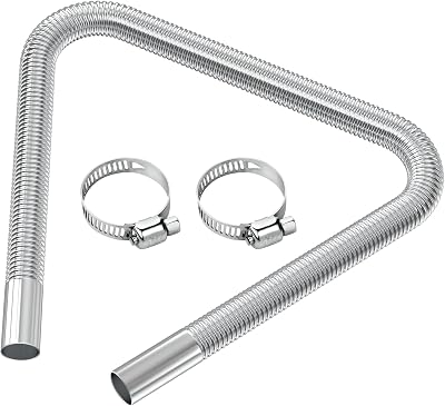 URAQT 25mm Stainless Steel Parking Heater Exhaust Pipe 120cm