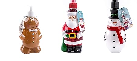 Handseife Sweet Winter in Pumpspender in Lebkuchenform Handseife in Pumpspender Nikolaus Handseife in Pumpspender Schneemann