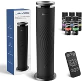 Waterless Diffuser, Essential Oil Diffuser for Home, Office, Hotel and Spa | Quiet Cold Air Diffuser Up to 2000 Sq.ft, Remote &amp; Panel Control, 4 Timer 6 Scent Intensity Models