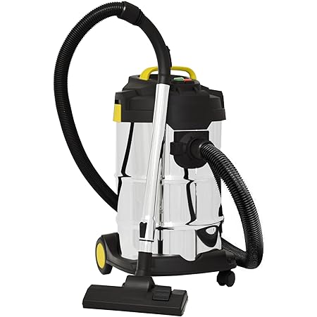 Syntrox Germany 2000 Watt 30 Liter Selbstreinigender Staubsauger Edelstahl Industriesauger