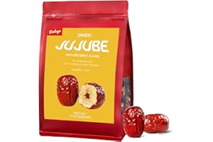 BINKAGO Jujube Dates 1.1LB (500g) – Plump Chinese Red Dates, Naturally Sweet & Soft Dried Fruit with Rich Flavor, Perfect for Snacking, Tea, Baking, or Blending