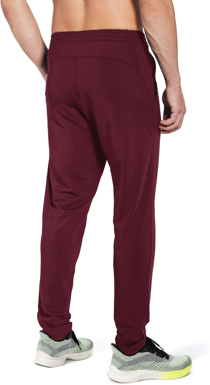 G Gradual Men's Sweatpants with Zipper Pockets Tapered Track Athletic Pants for Men Running, Exercise, Workout: Clothing