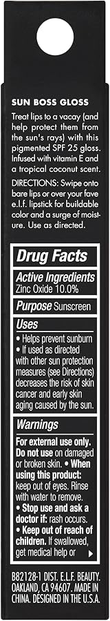 e.l.f. Sun Boss Gloss SPF 25 Lip Gloss That’s My Jam Berry view 6