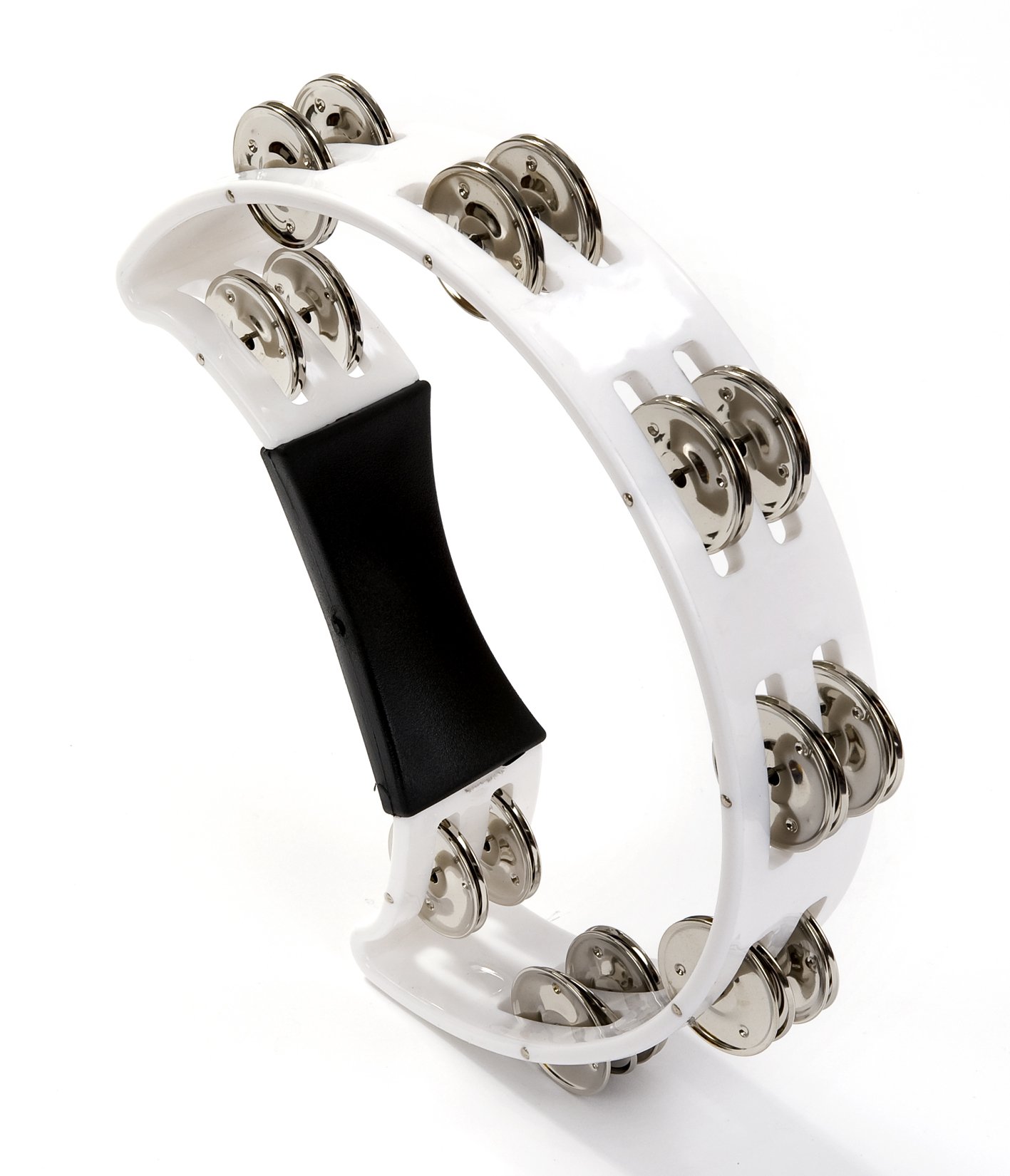 Percussion Plus PP486/2 Half Moon Tambourine - White