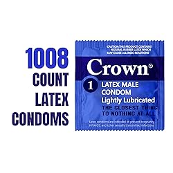 Crown Condoms — 1008 Count — Lubricated Latex
