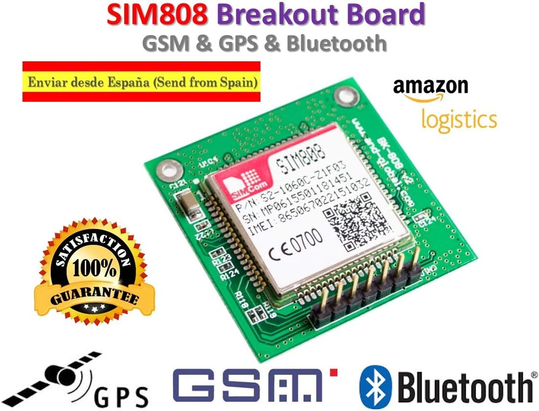 SIM808 Module GSM GPRS GPS Breakout Board SIM808 for Arduino Raspberry ...