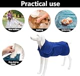 Geyecete Dog Drying Bag Microfibre Towel Drying Coat Blue XXXL view 4