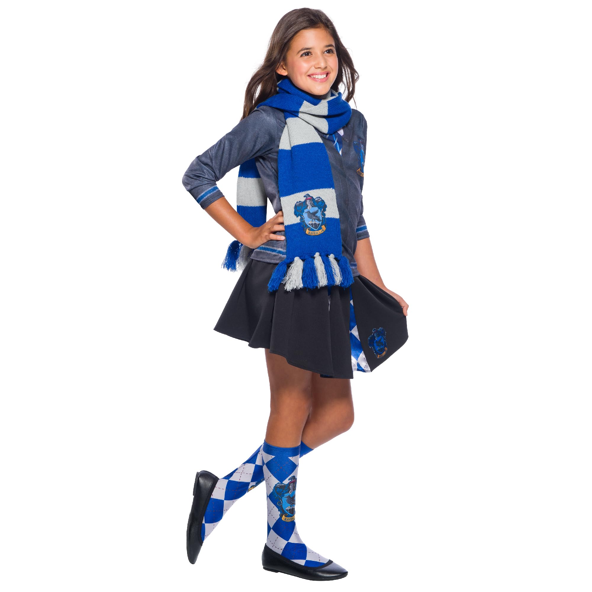 Rubies Official Harry Potter Ravenclaw Deluxe Scarf, Costume Accessory Adults/Childs One Size Age 6 Years Halloween