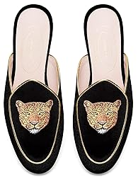 Journey West Women's Mules Flats with Embroidery