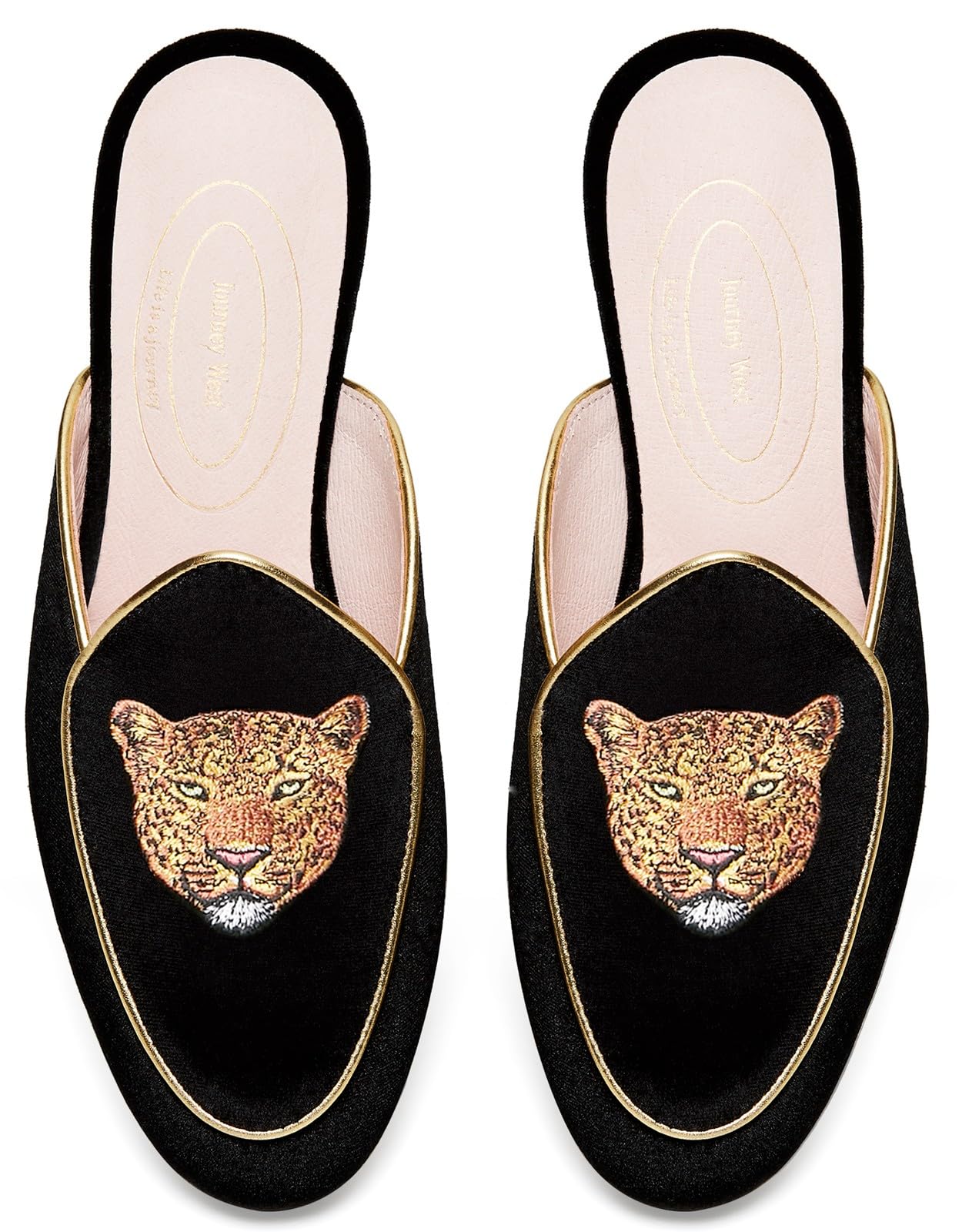 Journey West Women's Mules Flats with Embroidery