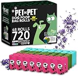 PET N PET 720 Count Biodegradable Poo Bags 9x13 41% Biobased Lavender Scented