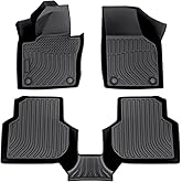 Cartist Floor Mats Custom Fit for Volkswagen VW Jetta 2012-2018 All Weather Floor Liner Front & 2nd Row Car Carpet Protection TPE Odorless