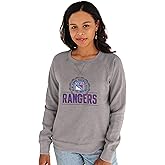 Blue 84 NHL womens Nhl Officially Licensed Women's Crewneck Sweatshirt Burnout Light Gray