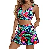 Aqua Eve Two Piece Bikini Skirt Swimsuit - 2 Piece Bathing Suits for Women High Waisted with Pockets 2025 Swimwear