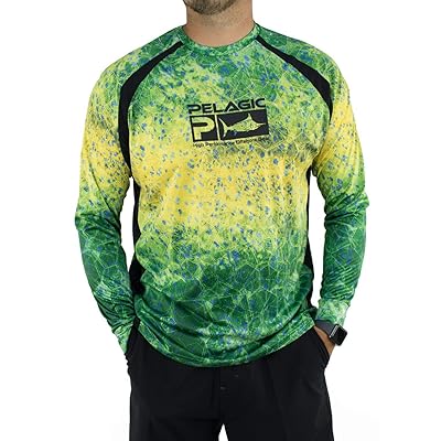 Chemise De Pêche PELAGIC Vaportek Dorado Manches Longues – Bleue Taille Enfant Moyen