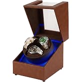 Watch Winder for 3 Automatic Watches &ndash; Japanese Quiet Motor,LED,4 Modes | Ideal Gift for Watch Collectors:Watch Winder Box with Anti-Magnetic Design, Open-stop Sensor,Adjustable Pillow,USB-C Power
