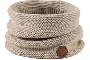 Peecabe Baby Boys Knitted Scarves Warm Toddler Girl Infinity Scarf Kids Soft Chunky Neck Warmer for Fall Winter