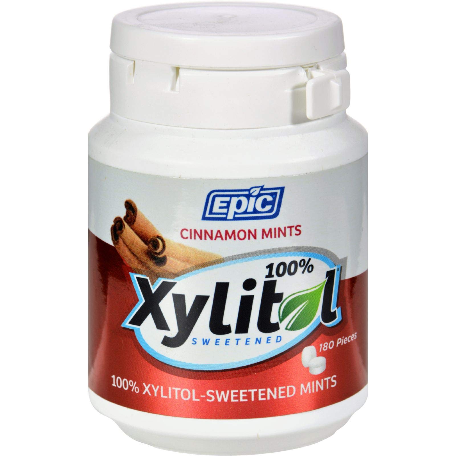 Epic Dental Mints Fruit Xylitol Bottle 180 Count Gluten Free 100 Xylitol