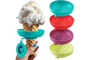 UPEOXT 4 Pack Silicone Popsicle Holder, Reusable Ice Cream Molds Drip Catcher, No Mess Popsicle Holders for Kids, Food Grade 