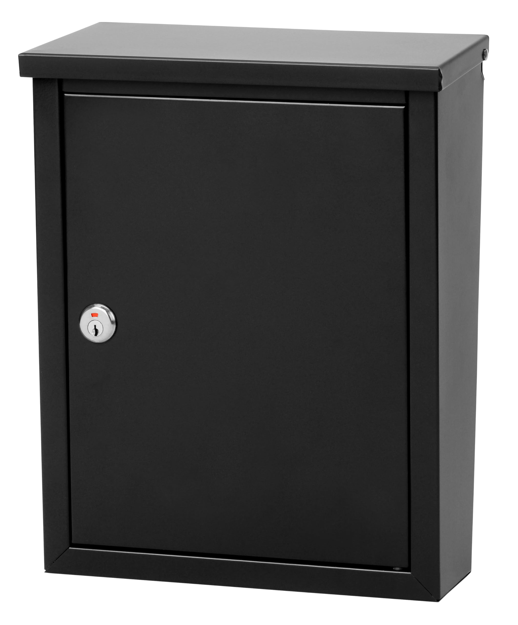 Photo 1 of ARCHITECTURAL MAILBOXES 2580B-10 Chelsea Black Locking Wall Mount Mailbox, Medium, Black