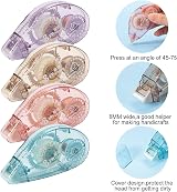 Kunoli Glue Roller 4 Pack Double Sided Tape Dispenser Scrapbooking 0.31in x view 3