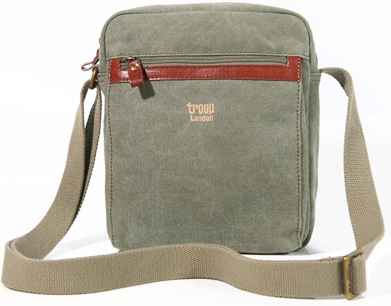 Troop London Canvas Unisex Airport Travel Messenger Shoulder Bag