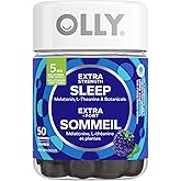 OLLY Extra Strength Sleep Gummy Supplement sleep aid Blackberry Zen blend of Melatonin, L-Theanine & Botanicals 25 day supply
