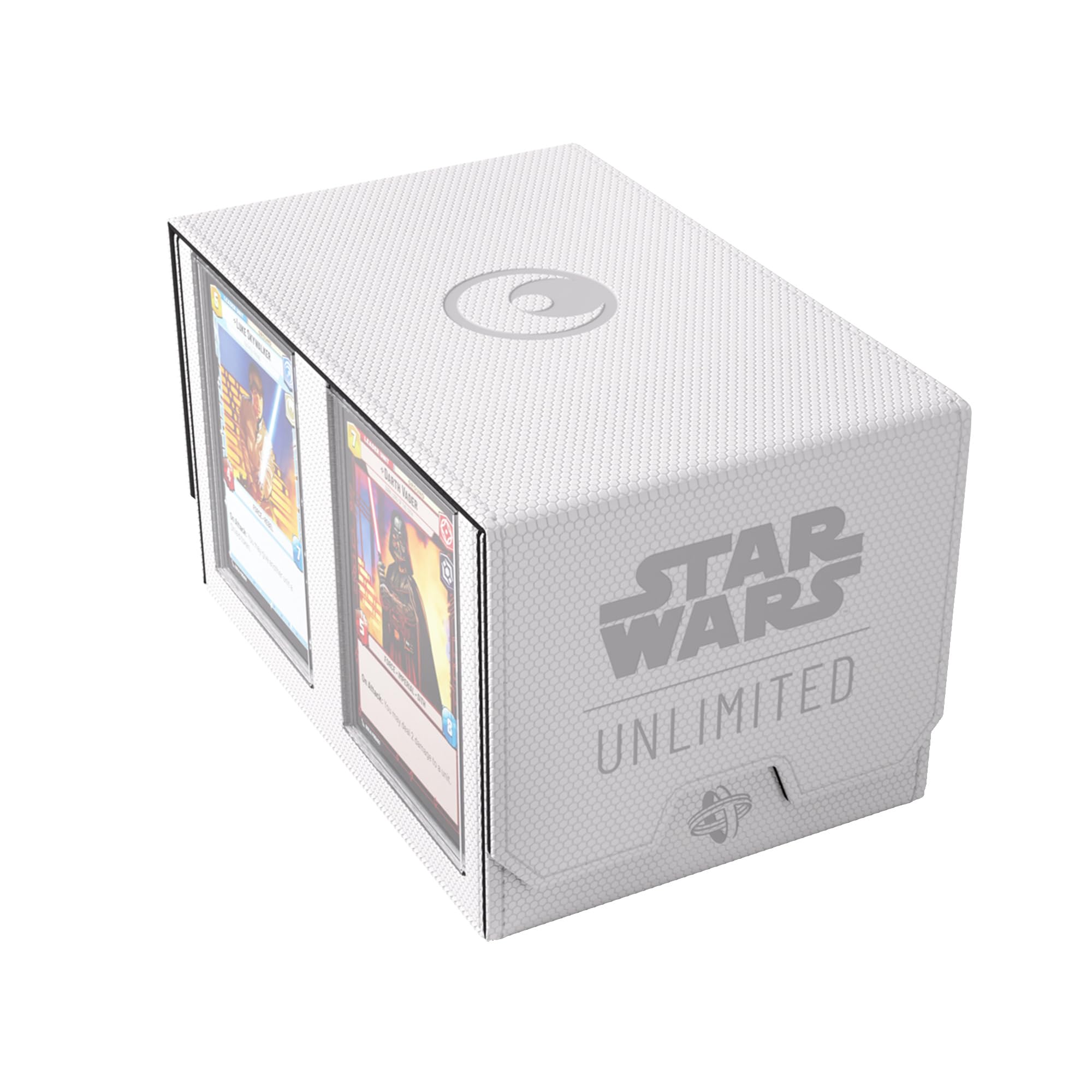 Gamegenic | Star Wars Unlimited Double Deck Pod - White/Black | Trading Card Accessory
