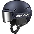 Odoland Ski Helmet Goggles Set, Snowboard Helmet Protective Glasses, Adjustable Size Ventilation System, PC Shell and Protective EPS Foam Snow Helmet for Men Women Youth, Goggles Compatible