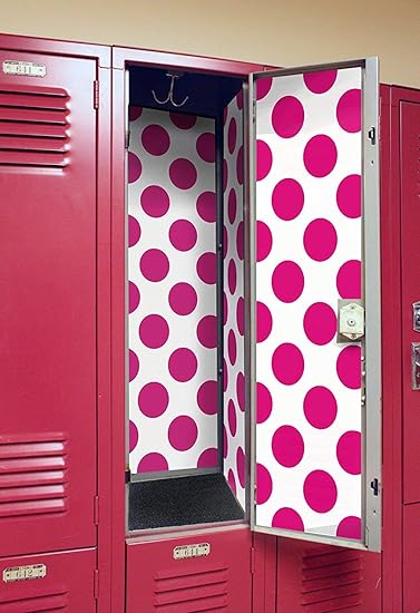 Locker Designz Deluxe Magnetic Locker Wallpaper Polka Dot Fun