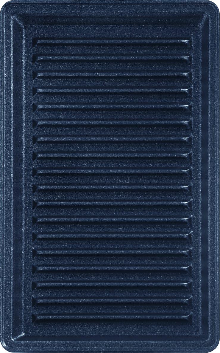 Tefal XA800312 Panini Plates Set, Non-Stick, Snack Time, Accessory, Snack Collection, Grill,Black