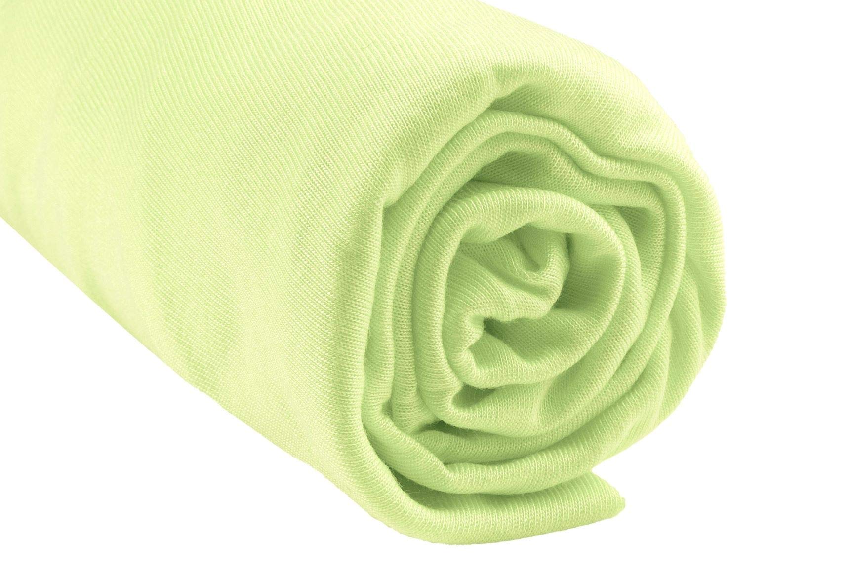 Living Bamboo Fitted Sheet for Cot 90x140-5 Colours Available (Lime Green) โ image 1