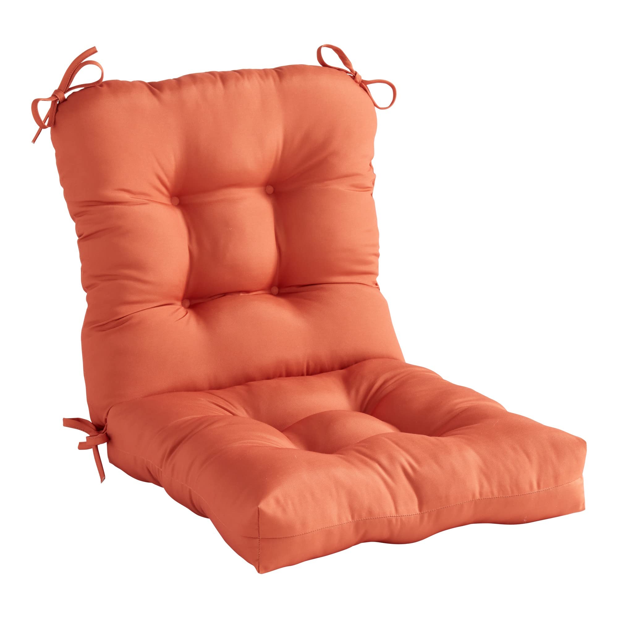 Greendale Home Fashions Outdoor 42x21-inch Seat/Back Chair Cushion, Sunrise Image