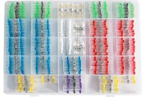 HONGDOUNANGGUO 400pcs Solder connectors with Heat Shrink Waterproof Electrical Docking Joints for Sealing Wire Connections. DIY Electrical Connection Wiring and solderless Terminal Wire Connection