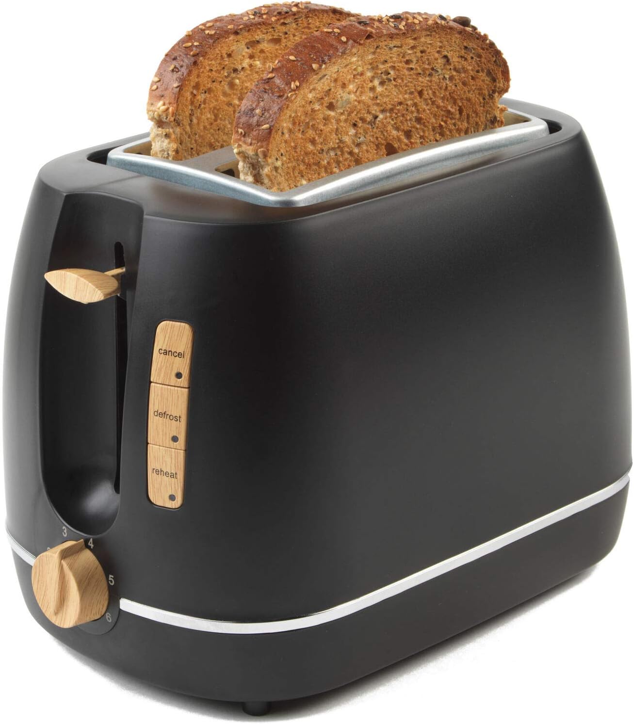 Progress® EK3756PBLK Scandi 2Slice Toaster with Warming Rack 870 W