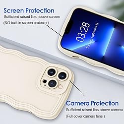 Anuck Case for iPhone 13 Pro Case Wave, Curly Frame