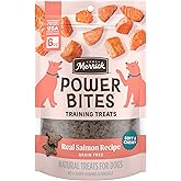 Merrick Power Bites Salmon Grain Free Dog Treats 6 oz Bag | Wholesome and flavorful dog treats made with salmon as the #1 ingredient, perfect for anytime snacking or training rewards