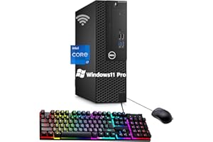 Dell Optiplex 5050 SFF Desktop PC, Intel Core i7-7700 (3.6GHz-4.20 GHz), 8GB RAM, 256GB SSD, Keyboard & Mouse, USB,Bluetooth,
