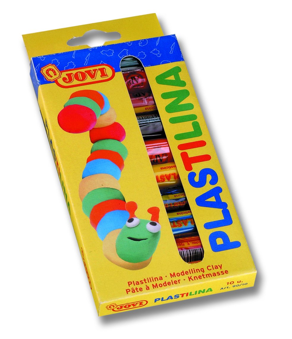 Jovi Plastilina Reusable and NonDrying Modeling Clay; Set of 10