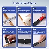 FAKILO U-Shape Edge Banding 5m 12mm TPE Self Adhesive Black view 6