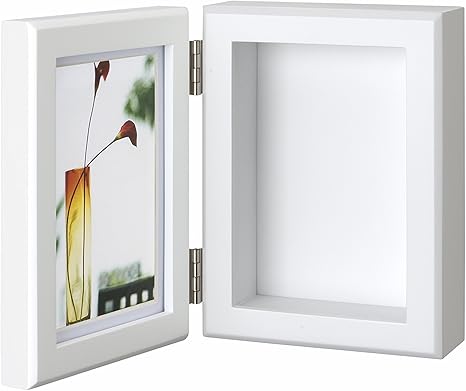 Amazon ミレニアムアート Newプリフォトフレーム ホワイト サイズ 22 3x14 7x4cm オープン時 11x14 7x5 8cm クローズ時 Ml3 01 花資材 オンライン通販