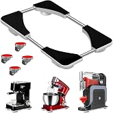 Adjustable Appliance Slider Tray - Expandable 6" x 11"- 11" x 20" | Sliding Tray for Kitchen Appliances - 360&deg; Countertop Rolling Tray with Locking Brakes for Coffee Makers Mixers