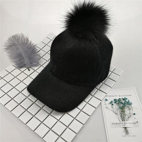 Yc Cy Autumn And Winter Ladies Baseball Hat Plush Warm Bend Along