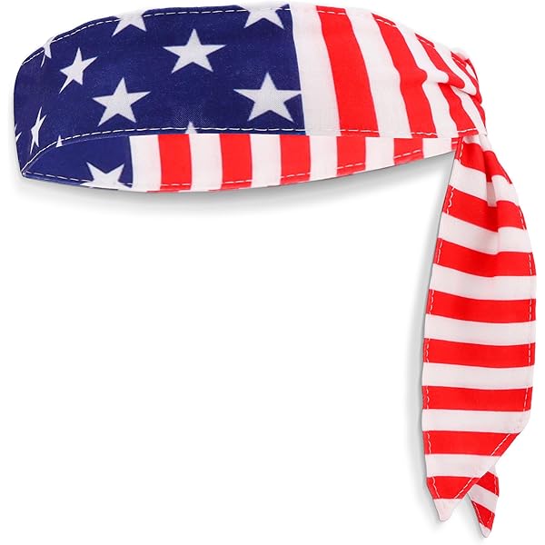 Bandana Vintage USA – Big Eagle Drapeau Américain Étoiles – Années 90 Patriot