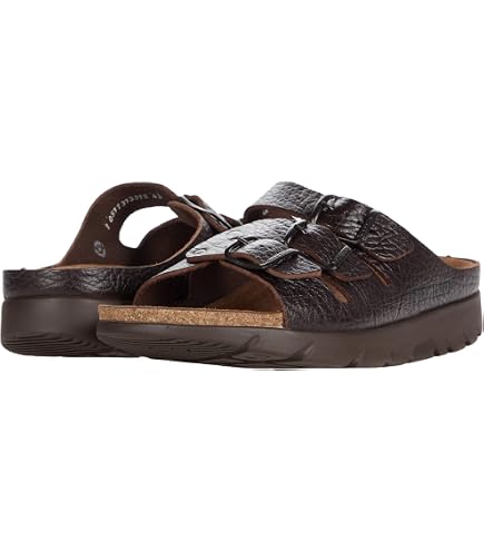 Mephisto Zach Fit Sandals Men\'s US 9 Brown Leather Adjustable Slides Mephisto Unisex Zach Fit Sandals - Dark Brown – Sole To Soul  main image 3